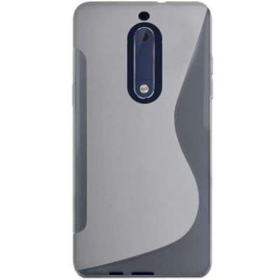 Nokia 5 „S-Line“ cieta silikona dzidrs (TPU) apvalks / vacins.lv