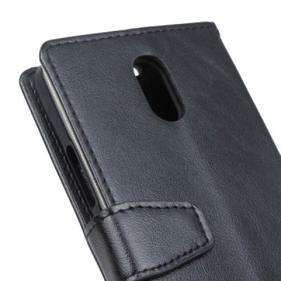 Nokia 3 atvēramais ādas melns maciņš, grāmata (maks) / Vacins.lv