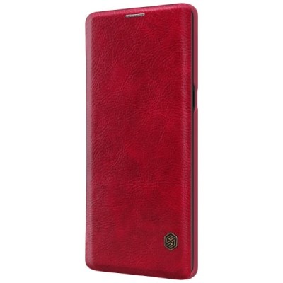 Prabangus „Nillkin“ Qin serijos raudonas odinis atverčiamas Samsung Galaxy Note 8 (N950F) dėklas / Priedai.lt