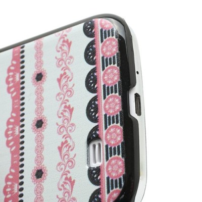 Rakstains rozs Samsung Galaxy S4 plastmasas apvalks / vacins.lv