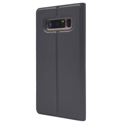„Dux Ducis“ Skin serijos Samsung Galaxy Note 8 (N950F) juodas odinis atverčiamas dėklas / Priedai.lt