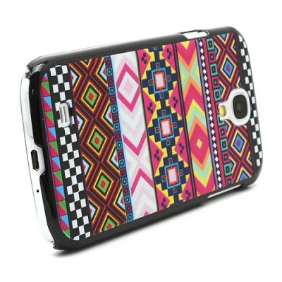 Rakstains krāsains Samsung Galaxy S4 plastmasas apvalks / Vacins.lv