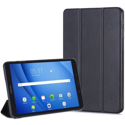 Samsung Galaxy Tab A 10.1 2016 (T580, T585) klasisks atvēramais melns futrālis / Vacins.lv