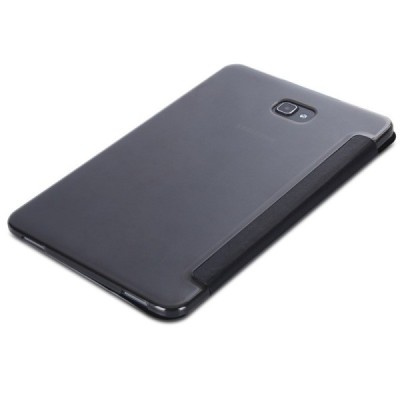 Samsung Galaxy Tab A 10.1 2016 (T580, T585) klasikinis atverčiamas juodas odinis dėklas / Priedai.lt