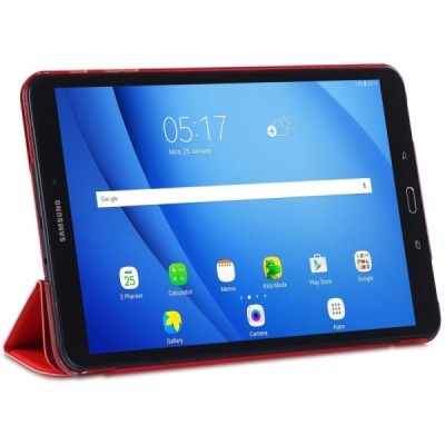 Samsung Galaxy Tab A 10.1 2016 (T580, T585) klasisks atvēramais sarkans futrālis / Vacins.lv