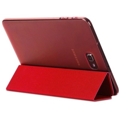Samsung Galaxy Tab A 10.1 2016 (T580, T585) klasisks atvēramais sarkans futrālis / Vacins.lv