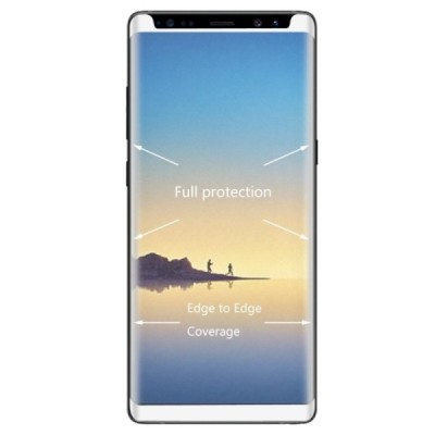 Samsung Galaxy Note 8 (N950F)  „Hat-Prince“ 9H Tempered Glass sustiprintos apsaugos baltas pilnai dengiantis apsauginis ekrano s