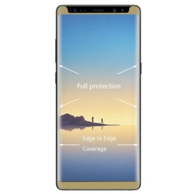 Samsung Galaxy Note 8 (N950F)  „Hat-Prince“ 9H Tempered Glass sustiprintos apsaugos auksinis pilnai dengiantis apsauginis ekrano