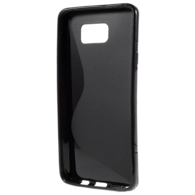 Galaxy Note 5 (N920) „S-Line“ cieta silikona (TPU) melns apvalks / vacins.lv