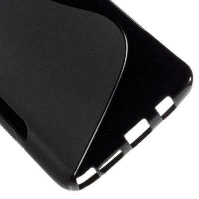 Galaxy Note 5 (N920) „S-Line“ cieta silikona (TPU) melns apvalks / vacins.lv