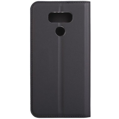 LG G6 (H870) „Dux Ducis“ Skin sērijas melns ādas atvērams maciņš / Vacins.lv