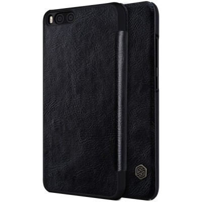 Greznais „Nillkin“ Qin sērijas ādas atvērams melns Xiaomi Mi 6 maciņš / Vacins.lv