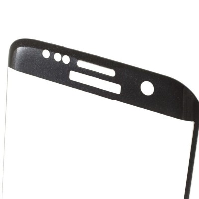 Samsung Galaxy S7 Edge (G935) Calans Tempered Glass melns ekrāna aizsargstikls / Vacins.lv