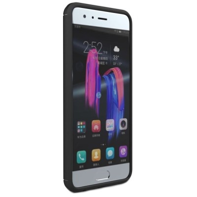 Huawei Honor 9 (Honor 9 Premium) „Carbon“ твердый силиконовый чехол (TPU) - черный | Vacins.lv