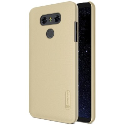 LG G6 (H870) золотой пластиковый чехол + защитная пленка для экрана | Vacins.lv