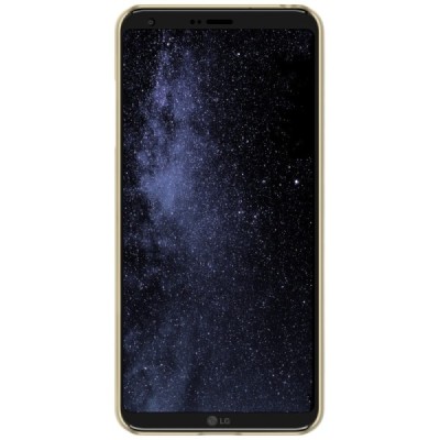 LG G6 (H870) Nillkin Frosted Shield zelta plastmasas futrālis + ekrāna aizsargplēve / Vacins.lv