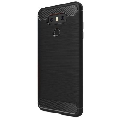 LG G6 (H870) „Carbon“ твердый силиконовый чехол (TPU) - черный | Vacins.lv