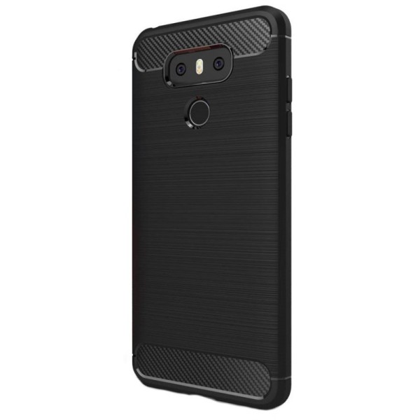 „Carbon“ твердый силиконовый чехол (TPU) - черный (G6)