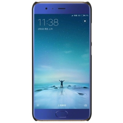 Xiaomi Mi 6 Nillkin Frosted Shield чёрный пластиковый чехол + защитная пленка для экрана | Vacins.lv