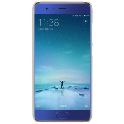 Xiaomi Mi 6 Nillkin Frosted Shield золотой пластиковый чехол + защитная пленка для экрана | Vacins.lv