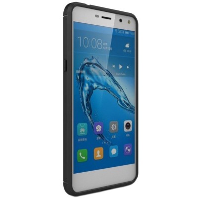 Huawei Y5 2017 (Y5 III) / Y6 2017 „Carbon“ твердый силиконовый чехол (TPU) - черный | Vacins.lv