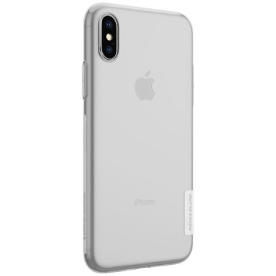 Apple iPhone X (iPhone Xs) Nillkin Nature тонкий прозрачный силиконовый чехол (TPU) | Vacins.lv