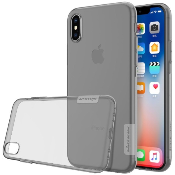 „Nillkin“ Nature TPU dzidrs apvalks - pelēks (iPhone X / Xs)