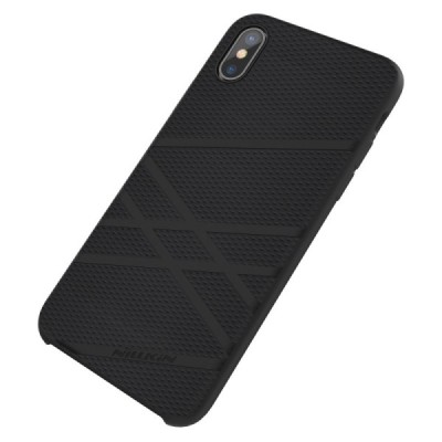 Nillkin Flex Apple iPhone X (iPhone Xs) твердый силиконовый чехол - чёрный | Vacins.lv