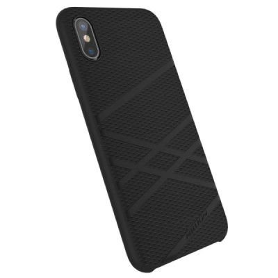 Nillkin Flex Apple iPhone X (iPhone Xs) твердый силиконовый чехол - чёрный | Vacins.lv