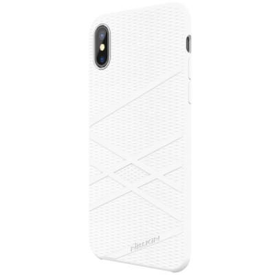 Apple iPhone X (iPhone Xs) Nillkin Flex balts cieta silikona apvalks / vacins.lv