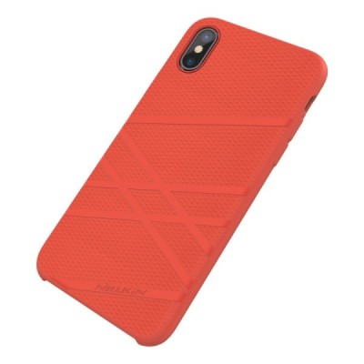 Apple iPhone X (iPhone Xs) Nillkin Flex sarkans cieta silikona apvalks / vacins.lv