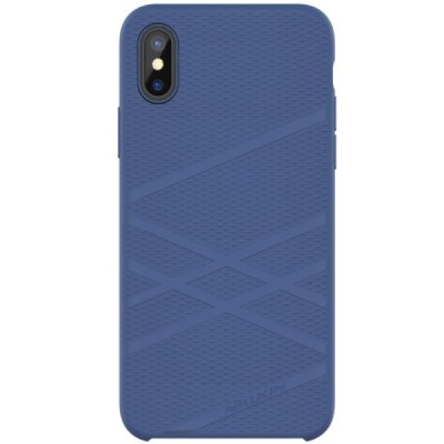 Apple iPhone X (iPhone Xs) Nillkin Flex zils cieta silikona apvalks / vacins.lv