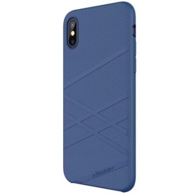 Nillkin Flex Apple iPhone X (iPhone Xs) твердый силиконовый чехол - синий | Vacins.lv