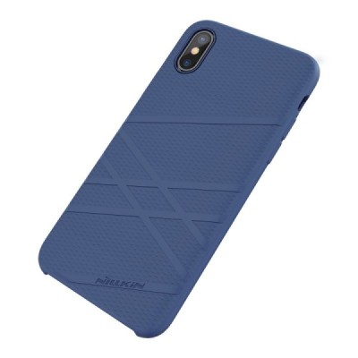 Nillkin Flex Apple iPhone X (iPhone Xs) твердый силиконовый чехол - синий | Vacins.lv
