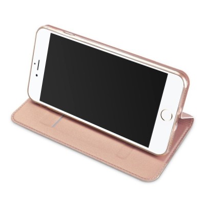 „Dux Ducis“ Skin серии Apple iPhone 7 Plus (iPhone 8 Plus) розовый кожаный чехол-книжка | Vacins.lv