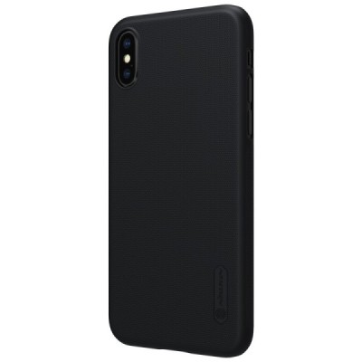Nillkin Super Frosted Shield Apple iPhone X (iPhone Xs) чёрный пластиковый чехол | Vacins.lv