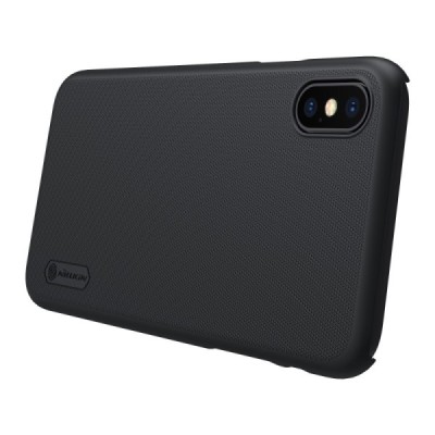 Nillkin Super Frosted Shield Apple iPhone X (iPhone Xs) чёрный пластиковый чехол | Vacins.lv