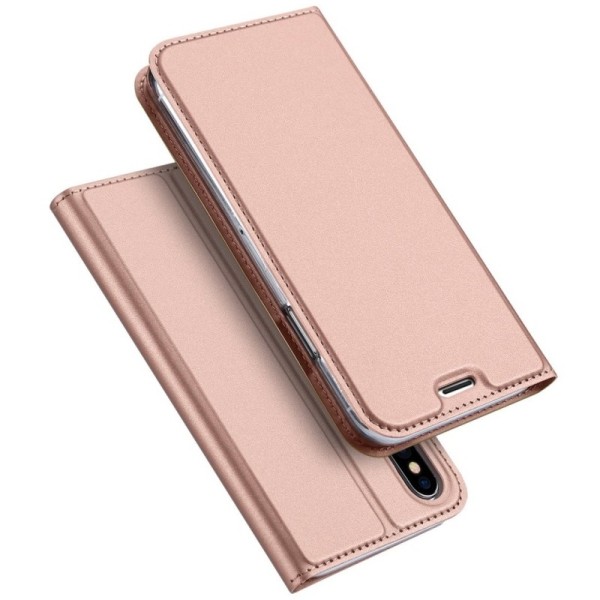 „Dux Ducis“ Skin atvērams maciņš - rozs (iPhone X / Xs)