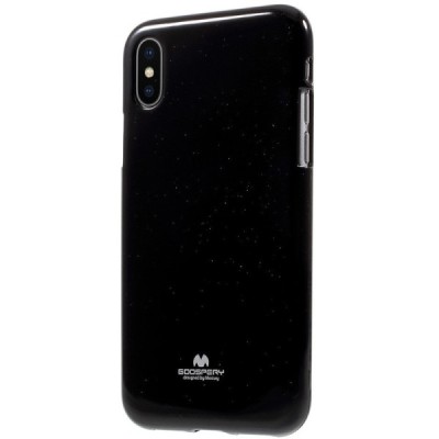 Apple iPhone X (iPhone Xs) Mercury melns cieta silikona (TPU) apvalks / vacins.lv
