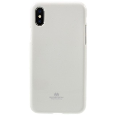 Apple iPhone X (iPhone Xs) Mercury balts cieta silikona (TPU) apvalks / vacins.lv