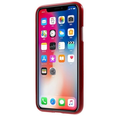 Apple iPhone X (iPhone Xs) Mercury sarkans cieta silikona (TPU) apvalks / vacins.lv