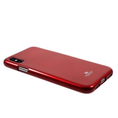 Apple iPhone X (iPhone Xs) Mercury sarkans cieta silikona (TPU) apvalks / vacins.lv