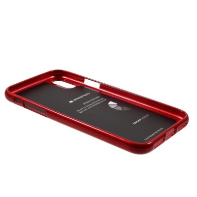 Apple iPhone X (iPhone Xs) Mercury sarkans cieta silikona (TPU) apvalks / vacins.lv