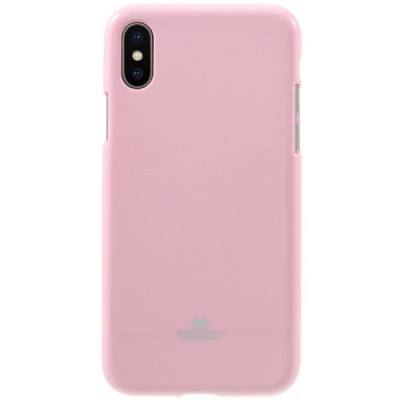 Apple iPhone X (iPhone Xs) Mercury gaiši rozs cieta silikona (TPU) apvalks / vacins.lv
