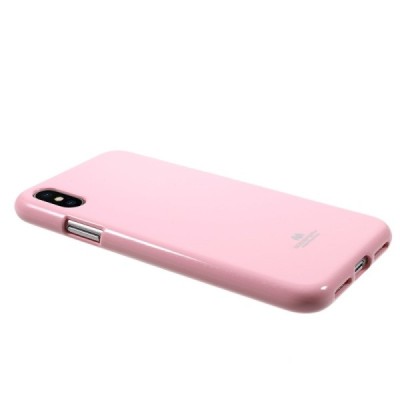 Apple iPhone X (iPhone Xs) Mercury gaiši rozs cieta silikona (TPU) apvalks / vacins.lv