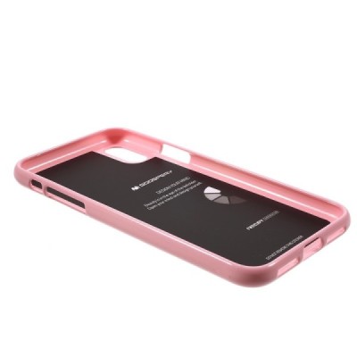 Apple iPhone X (iPhone Xs) Mercury gaiši rozs cieta silikona (TPU) apvalks / vacins.lv