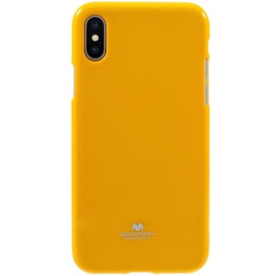 Apple iPhone X (iPhone Xs) Mercury dzeltens cieta silikona (TPU) apvalks / vacins.lv
