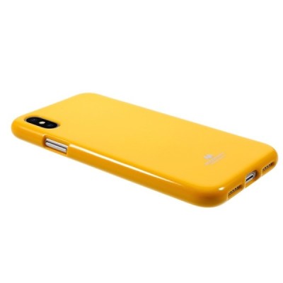 Apple iPhone X (iPhone Xs) Mercury dzeltens cieta silikona (TPU) apvalks / vacins.lv