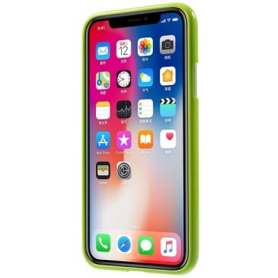 Apple iPhone X (iPhone Xs) Mercury zaļš cieta silikona (TPU) apvalks / Vacins.lv