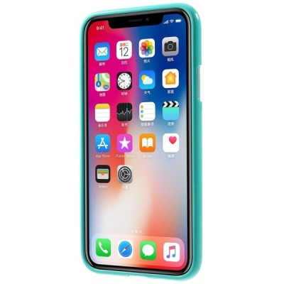 Apple iPhone X (iPhone Xs) Mercury твердый силиконовый чехол (TPU) - мятный | Vacins.lv